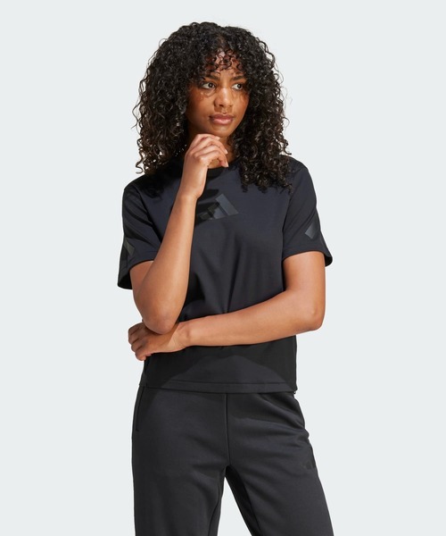 adidas(アディダス)の「adidas Z.N.E. 半袖Tシャツ / アディダス adidas(Tシャツ/カットソー・レディース・ブラック・X-SMALL/MEDIUM/SMALL/X-LARGE/XX-LARGE/LARGE)」の5枚目の写真