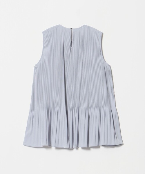 A DAY IN THE LIFE UNITED ARROWS(アデイインザライフユナイテッドアローズ)の「プリーツ フレア ノースリーブブラウス <A DAY IN THE LIFE>(シャツ/ブラウス・レディース・ライトブルー/ブラック/オフホワイト・FREE)」の11枚目の写真