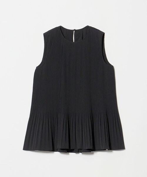 A DAY IN THE LIFE UNITED ARROWS(アデイインザライフユナイテッドアローズ)の「プリーツ フレア ノースリーブブラウス <A DAY IN THE LIFE>(シャツ/ブラウス・レディース・ライトブルー/ブラック/オフホワイト・FREE)」の20枚目の写真