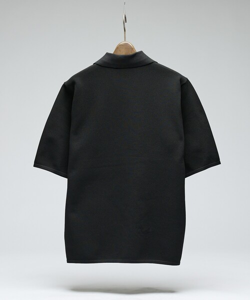 DESIGNWORKS(デザインワークス)の「鹿の子 半袖 オープンカラーシャツ(シャツ/ブラウス・メンズ・アイボリー/ブラック・46/48/50)」の4枚目の写真