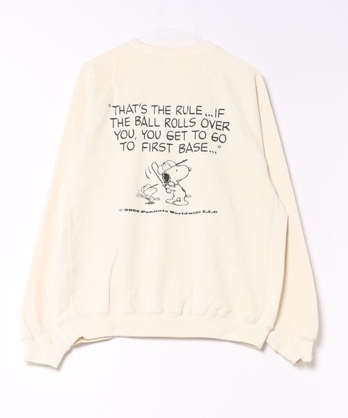 coca（coca）（コカ）の「【ピーナッツ別注】COTTON from the U.S.プリントラグラントレーナー（スウェット・メンズ・マスタード/アイボリー/ブラック/グレー・L/XL/M）」の19枚目の写真