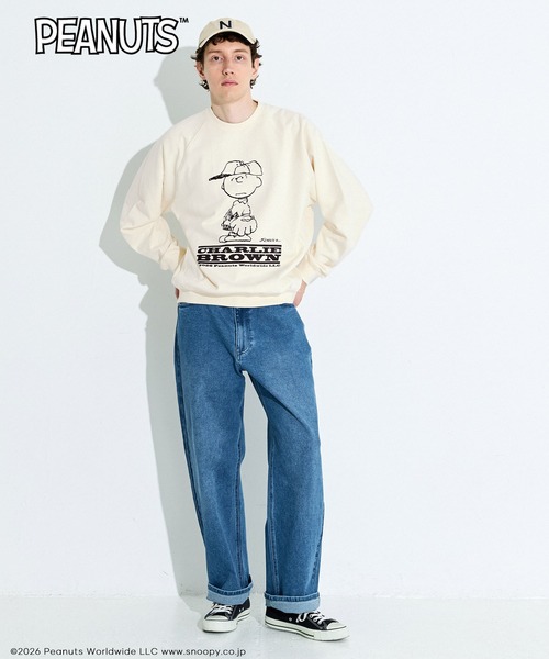 coca（coca）（コカ）の「【ピーナッツ別注】COTTON from the U.S.プリントラグラントレーナー（スウェット・メンズ・マスタード/アイボリー/ブラック/グレー・L/XL/M）」の21枚目の写真