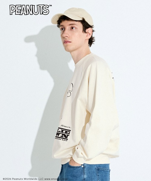 coca（coca）（コカ）の「【ピーナッツ別注】COTTON from the U.S.プリントラグラントレーナー（スウェット・メンズ・マスタード/アイボリー/ブラック/グレー・L/XL/M）」の22枚目の写真