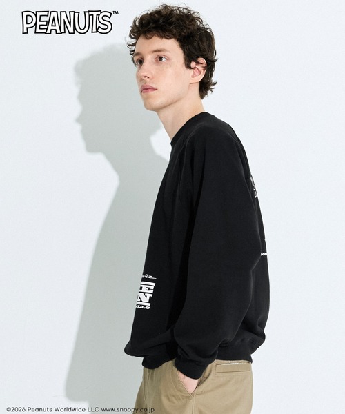 coca（coca）（コカ）の「【ピーナッツ別注】COTTON from the U.S.プリントラグラントレーナー（スウェット・メンズ・マスタード/アイボリー/ブラック/グレー・L/XL/M）」の11枚目の写真