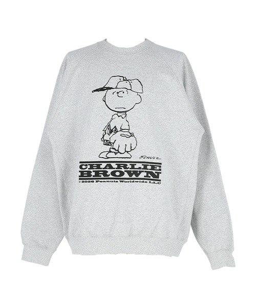 coca（coca）（コカ）の「【ピーナッツ別注】COTTON from the U.S.プリントラグラントレーナー（スウェット・メンズ・マスタード/アイボリー/ブラック/グレー・L/XL/M）」の17枚目の写真