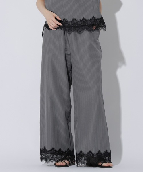 LAKOLE(ラコレ)の「ヘムレースドッキングパンツ /1056495(スラックス・レディース・ブラック/グレー/キャメル・LARGE/MEDIUM)」の19枚目の写真