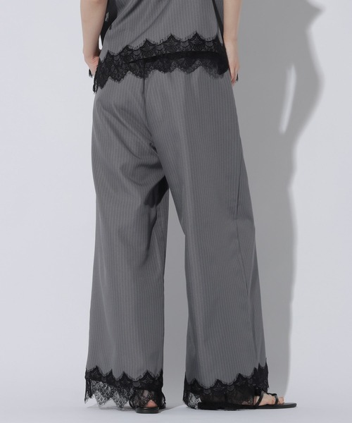 LAKOLE(ラコレ)の「ヘムレースドッキングパンツ /1056495(スラックス・レディース・ブラック/グレー/キャメル・LARGE/MEDIUM)」の13枚目の写真