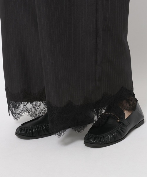 LAKOLE(ラコレ)の「ヘムレースドッキングパンツ /1056495(スラックス・レディース・ブラック/グレー/キャメル・LARGE/MEDIUM)」の9枚目の写真