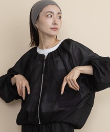 メッシュ ジップシャツブルソン