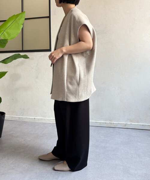 Jena espace merveilleux（ジェナ　エスパスメルヴェイユ）の「ボンディングパンツ（その他パンツ・レディース・カーキ/ブラック/チャコールグレー・FREE）」の5枚目の写真