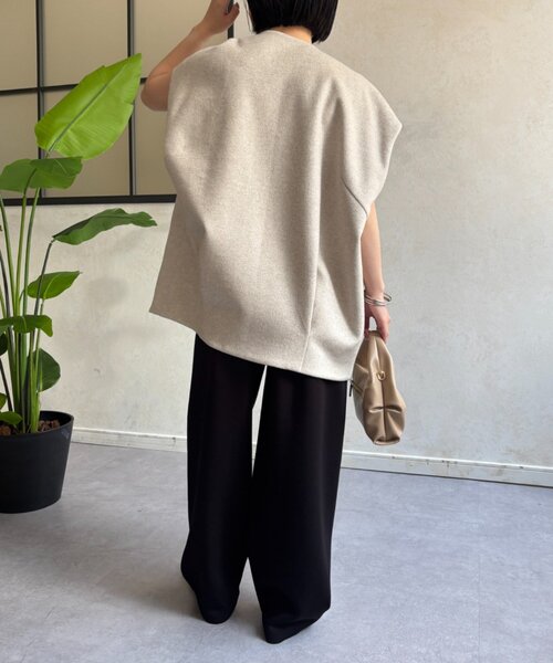 Jena espace merveilleux（ジェナ　エスパスメルヴェイユ）の「ボンディングパンツ（その他パンツ・レディース・カーキ/ブラック/チャコールグレー・FREE）」の6枚目の写真
