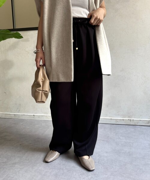 Jena espace merveilleux（ジェナ　エスパスメルヴェイユ）の「ボンディングパンツ（その他パンツ・レディース・カーキ/ブラック/チャコールグレー・FREE）」の7枚目の写真