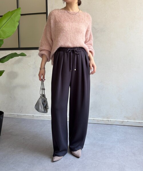 Jena espace merveilleux（ジェナ　エスパスメルヴェイユ）の「ボンディングパンツ（その他パンツ・レディース・カーキ/ブラック/チャコールグレー・FREE）」の10枚目の写真
