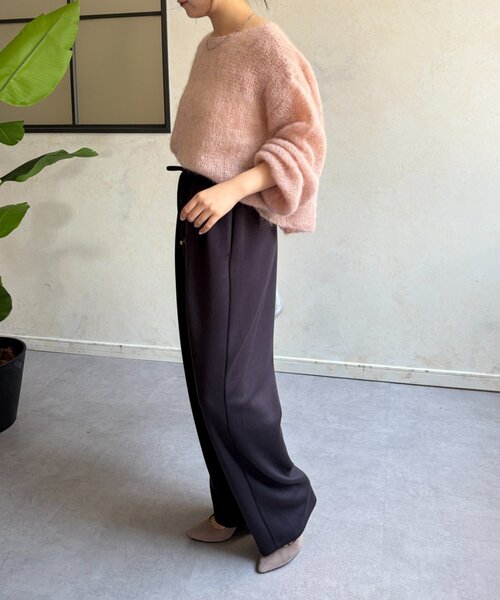 Jena espace merveilleux（ジェナ　エスパスメルヴェイユ）の「ボンディングパンツ（その他パンツ・レディース・カーキ/ブラック/チャコールグレー・FREE）」の12枚目の写真