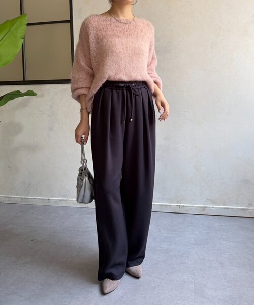 Jena espace merveilleux（ジェナ　エスパスメルヴェイユ）の「ボンディングパンツ（その他パンツ・レディース・カーキ/ブラック/チャコールグレー・FREE）」の13枚目の写真