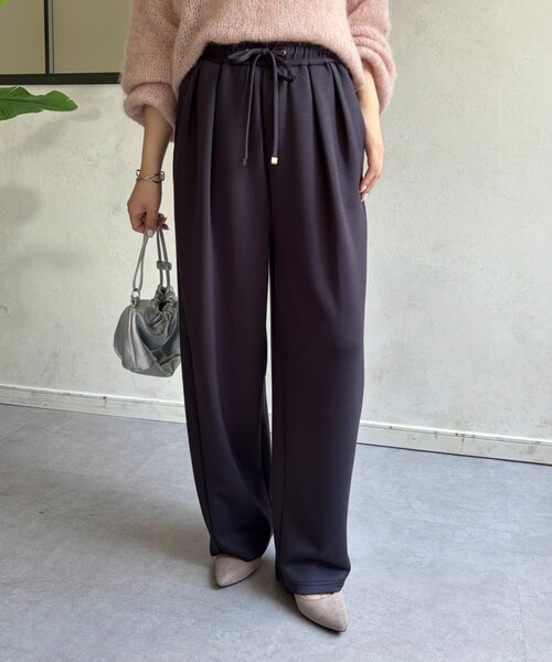Jena espace merveilleux（ジェナ　エスパスメルヴェイユ）の「ボンディングパンツ（その他パンツ・レディース・カーキ/ブラック/チャコールグレー・FREE）」の14枚目の写真
