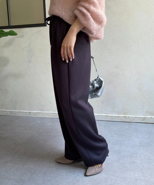 Jena espace merveilleux（ジェナ　エスパスメルヴェイユ）の「ボンディングパンツ（その他パンツ・レディース・カーキ/ブラック/チャコールグレー・FREE）」の15枚目の写真