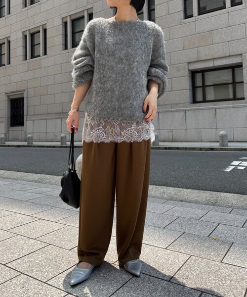Jena espace merveilleux（ジェナ　エスパスメルヴェイユ）の「ボンディングパンツ（その他パンツ・レディース・カーキ/ブラック/チャコールグレー・FREE）」の17枚目の写真