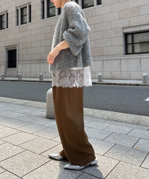 Jena espace merveilleux（ジェナ　エスパスメルヴェイユ）の「ボンディングパンツ（その他パンツ・レディース・カーキ/ブラック/チャコールグレー・FREE）」の18枚目の写真