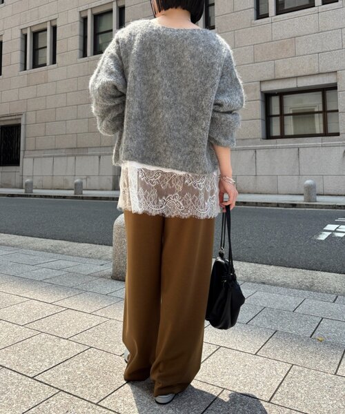Jena espace merveilleux（ジェナ　エスパスメルヴェイユ）の「ボンディングパンツ（その他パンツ・レディース・カーキ/ブラック/チャコールグレー・FREE）」の19枚目の写真