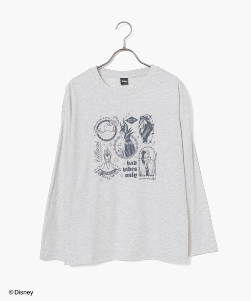 Honeys(ハニーズ)の「ヴィランズ/ゆるTシャツ(Tシャツ/カットソー・レディース・パープル/スミクロ/ダークブルー/オートミール・LL/M/S/SS/L)」の9枚目の写真