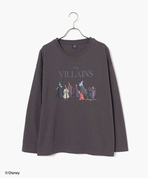 Honeys(ハニーズ)の「ヴィランズ/ゆるTシャツ(Tシャツ/カットソー・レディース・パープル/スミクロ/ダークブルー/オートミール・LL/M/S/SS/L)」の11枚目の写真