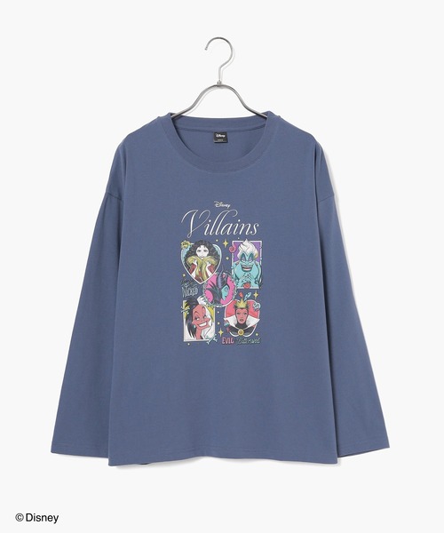 Honeys(ハニーズ)の「ヴィランズ/ゆるTシャツ(Tシャツ/カットソー・レディース・パープル/スミクロ/ダークブルー/オートミール・LL/M/S/SS/L)」の13枚目の写真