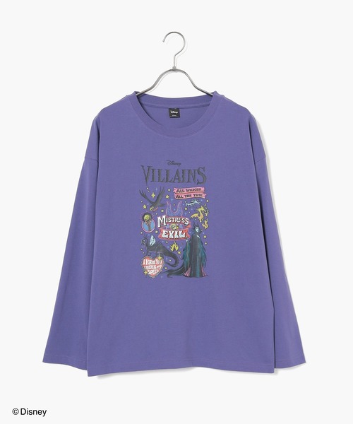 Honeys(ハニーズ)の「ヴィランズ/ゆるTシャツ(Tシャツ/カットソー・レディース・パープル/スミクロ/ダークブルー/オートミール・LL/M/S/SS/L)」の15枚目の写真