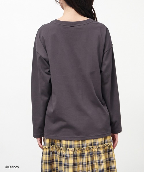 Honeys(ハニーズ)の「ヴィランズ/ゆるTシャツ(Tシャツ/カットソー・レディース・パープル/スミクロ/ダークブルー/オートミール・LL/M/S/SS/L)」の19枚目の写真