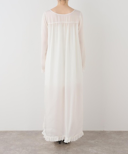 EDIT. FOR LULU(エディットフォールル)の「【ARCHIVE STANCE / アーカイブスタンス】cupro maxi frillhem dress(ワンピース・レディース・ホワイト・FREE)」の9枚目の写真