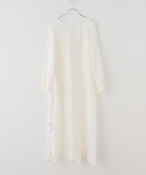 EDIT. FOR LULU(エディットフォールル)の「【ARCHIVE STANCE / アーカイブスタンス】cupro maxi frillhem dress(ワンピース・レディース・ホワイト・FREE)」の13枚目の写真