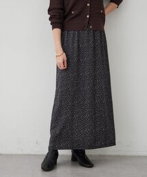 【上品柄バリエ】落ち感ナロースカート