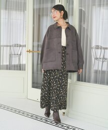 【上品柄バリエ】落ち感ナロースカート