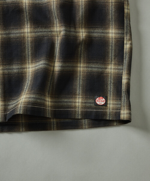 RED KAP(レッドキャップ)の「RED KAP/レッドキャップ 別注 クロップド フランネル ロングスリーブ ワークシャツ(シャツ/ブラウス・メンズ・オフホワイト/ブラック/グリーン・LARGE/MEDIUM)」の16枚目の写真