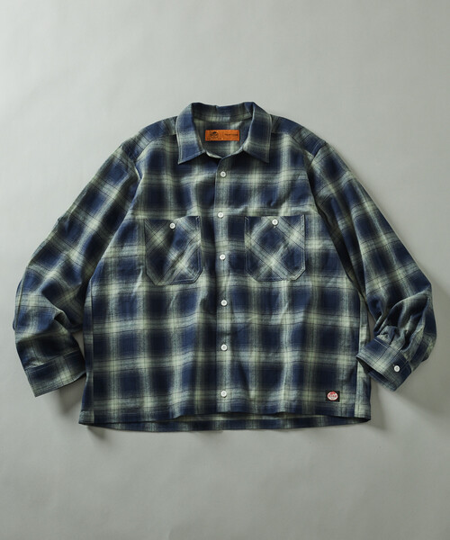 RED KAP(レッドキャップ)の「RED KAP/レッドキャップ 別注 クロップド フランネル ロングスリーブ ワークシャツ(シャツ/ブラウス・メンズ・オフホワイト/ブラック/グリーン・LARGE/MEDIUM)」の22枚目の写真