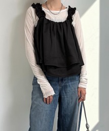 フリルギャザービスチェ
