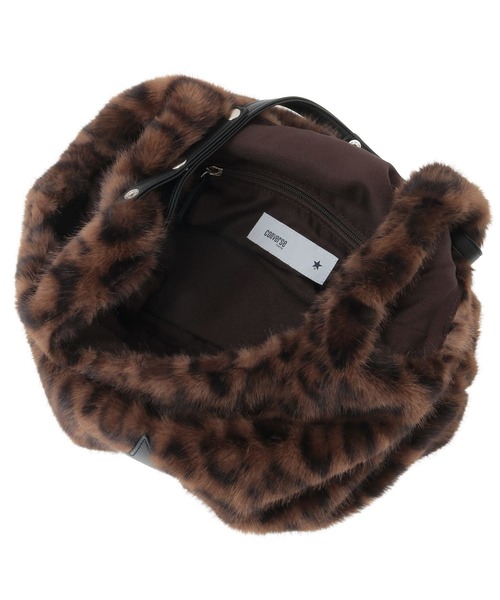 CONVERSE TOKYO（コンバーストウキョウ）の「2WAY LEOPARD ECO-FUR SHOPPING TOTE BAG（トートバッグ・レディース・ベージュ/ブラウン・FREE）」の11枚目の写真