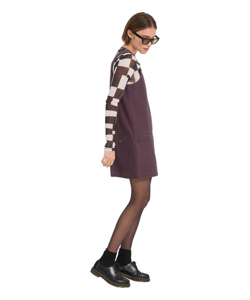 VOLCOM(ボルコム)の「VOLCOM ウィメンズ WORKESTRA DRESS ワンピース 【2026年秋冬モデル】/ボルコムジャンスカ(ジャンパースカート)(ワンピース・レディース・ブラウン系その他・SMALL/MEDIUM)」の3枚目の写真