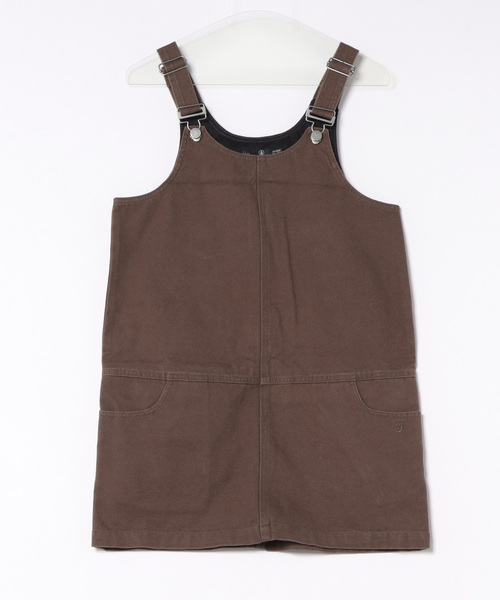 VOLCOM(ボルコム)の「VOLCOM ウィメンズ WORKESTRA DRESS ワンピース 【2026年秋冬モデル】/ボルコムジャンスカ(ジャンパースカート)(ワンピース・レディース・ブラウン系その他・SMALL/MEDIUM)」の7枚目の写真