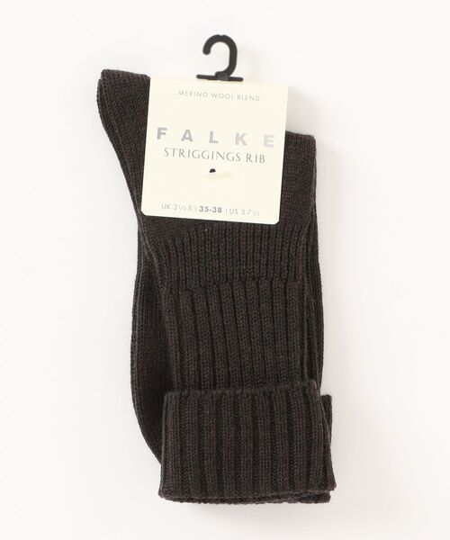 FALKE（ファルケ）の「FALKE | Striggings Rib Socks（ソックス/靴下・レディース・ダークグレー/ブラック/オフホワイト/ブラウン系その他/ダークブラウン・35/38）」の4枚目の写真