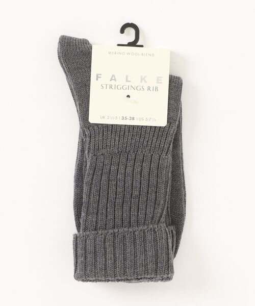 FALKE（ファルケ）の「FALKE | Striggings Rib Socks（ソックス/靴下・レディース・ダークグレー/ブラック/オフホワイト/ブラウン系その他/ダークブラウン・35/38）」の3枚目の写真