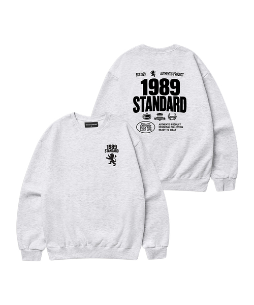 1989STANDARD(1989スタンダード)の「1989 COLLECTION スウェット (STMSTD-0275)(スウェット・メンズ・オートミール/ライトグレー/ダークグレー/バーガンディー/ネイビー/ブラック・X-LARGE/LARGE/MEDIUM)」の2枚目の写真