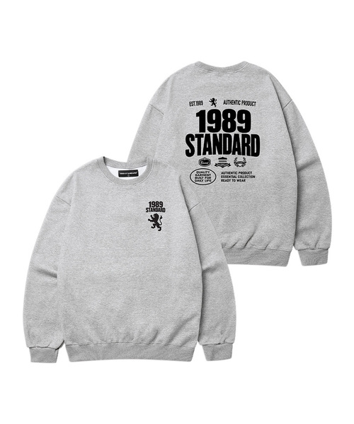 1989STANDARD(1989スタンダード)の「1989 COLLECTION スウェット (STMSTD-0275)(スウェット・メンズ・オートミール/ライトグレー/ダークグレー/バーガンディー/ネイビー/ブラック・X-LARGE/LARGE/MEDIUM)」の3枚目の写真