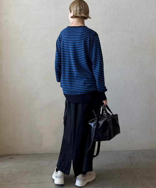 JOURNAL STANDARD LUXE（ジャーナルスタンダード　ラックス）の「Cテンジク ヘンリープルオーバー（ニット/セーター・レディース・ブルー/ブラウン/ブラック/ネイビー・FREE）」の15枚目の写真