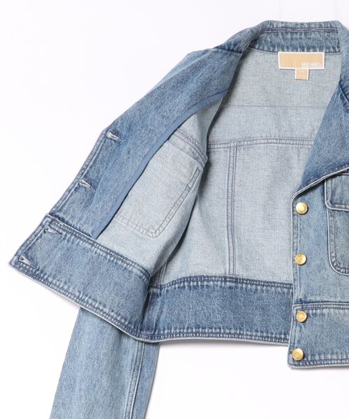 MICHAEL KORS（マイケルコース）の「クロップ デニム ジャケット（デニムジャケット・レディース・ブルー系・XXS/XS/S）」の2枚目の写真