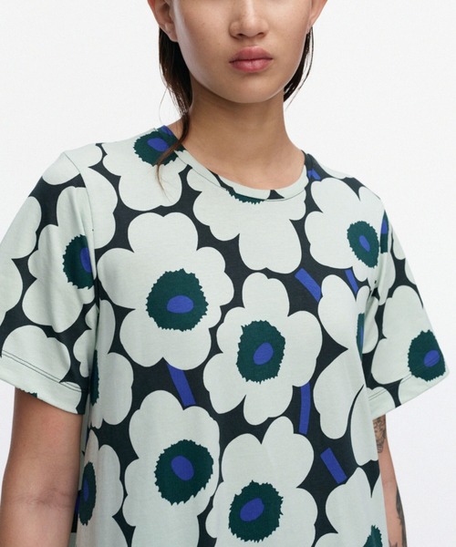 marimekko（マリメッコ）の「【ASIA　EXCLUSIVE】Ae Pisteinen Unikko / Dress（ワンピース・レディース・グリーン系その他・SMALL/X-SMALL/MEDIUM/LARGE/XX-SMALL）」の4枚目の写真