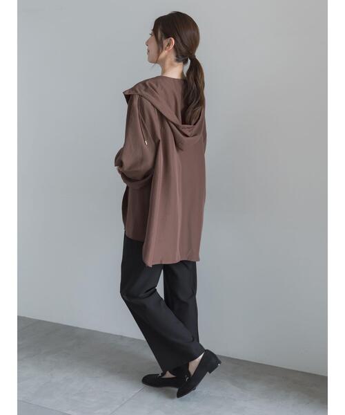 Te chichi(テチチ)の「ミドルフーディーシャツ(シャツ/ブラウス・レディース・ブラック/ブラウン・F)」の15枚目の写真