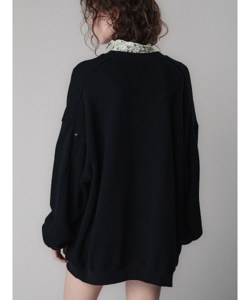ELCHELE(エルチェレ)の「COZY FRENCH TERRY PULLOVER(スウェット・レディース・アイボリー/ミント/ブラック・38/36)」の20枚目の写真