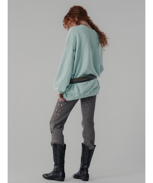 ELCHELE(エルチェレ)の「COZY FRENCH TERRY PULLOVER(スウェット・レディース・アイボリー/ミント/ブラック・38/36)」の14枚目の写真