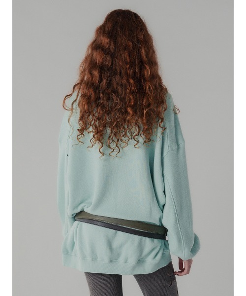 ELCHELE(エルチェレ)の「COZY FRENCH TERRY PULLOVER(スウェット・レディース・アイボリー/ミント/ブラック・38/36)」の11枚目の写真